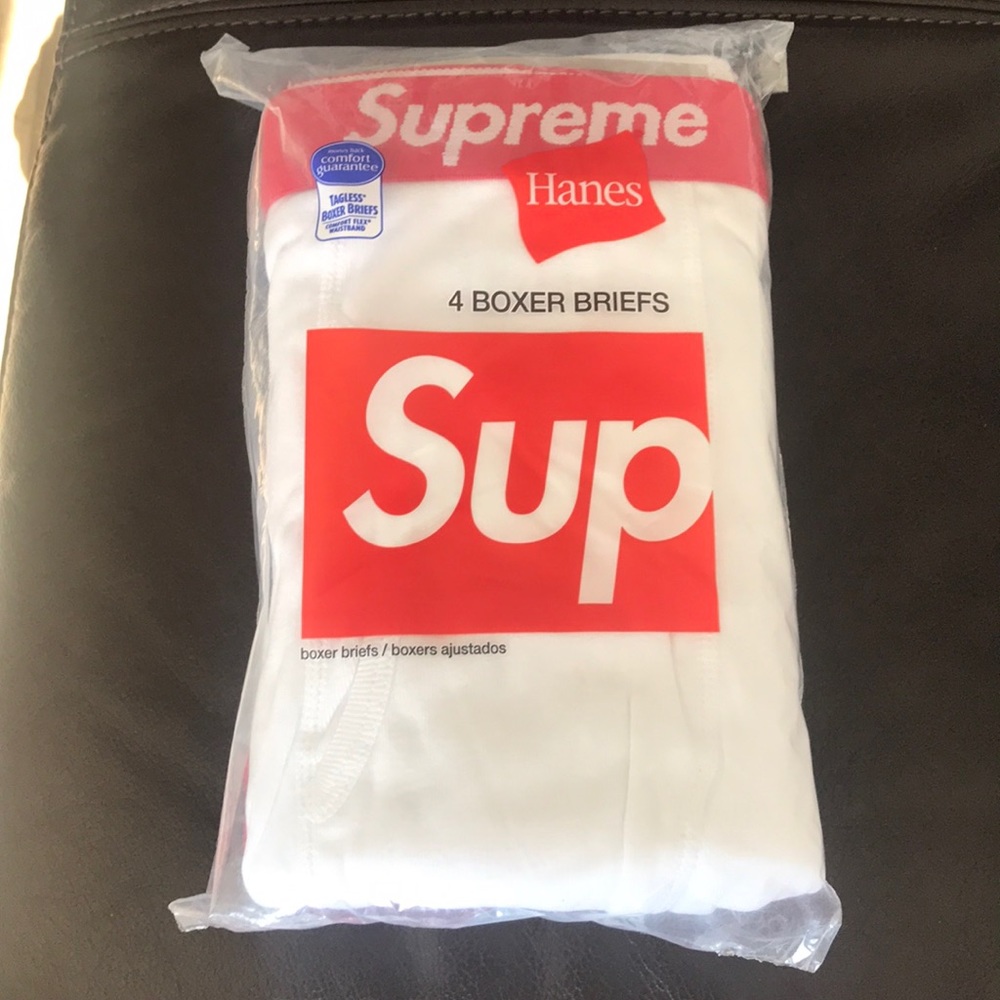 Limited edition Supreme boxer briefs- comes with 4